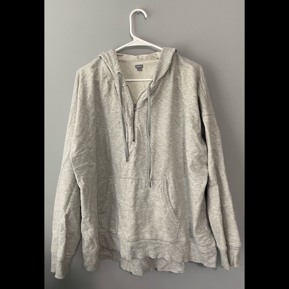 Aerie size XL Grey quarter zip hoodie